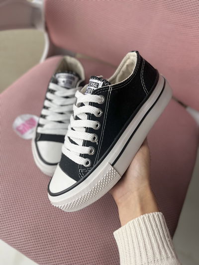 CONVERSE PLATAFORMA NEGRO