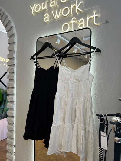 Vestido volados puntilla