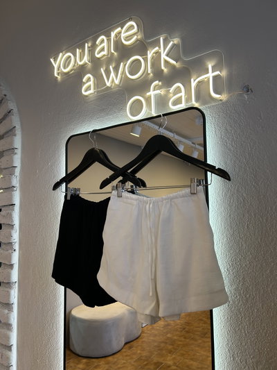 Short clasico tencel piper