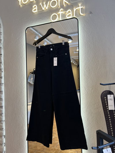 Jean wide elastizado black 
