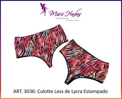 ART. 3036: Culotte Less de Lycra Acebrado