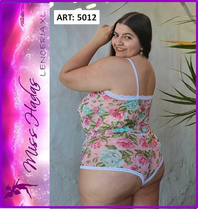ART. 5012: Conjunto de Microtul Flores Rosado con Culotte