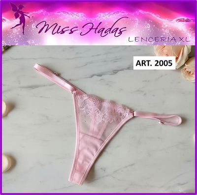 ART. 2005: Tanga Cola Less combinada con Puntilla ROSA