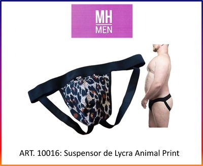 ART. 10.016: SUSPENSOR DE LYCRA ANIMAL PRINT 