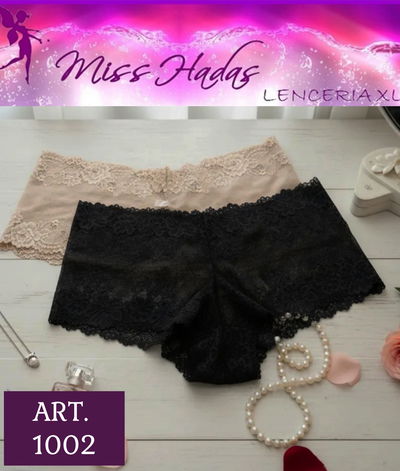 ART. 1002: Pack x 2 Culottes de Puntilla (Negro/Avellana)