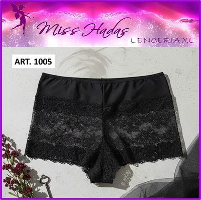 ART. 1055: Culotte de Puntilla y Lycra tiro alto