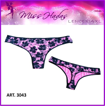 ART. 3043: Cola Less de Lycra Flores