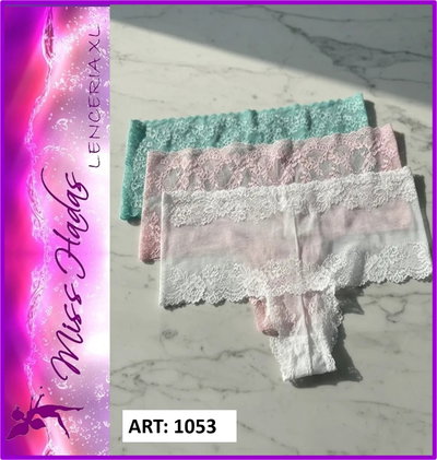 ART. 1053: Pack x 3 Vedetina Tiro Alto de Puntilla