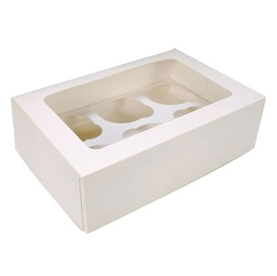 Caja Visor 6 Cupcakes 26x17x9