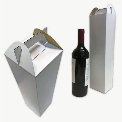 Caja Botella 9,5x9,5x37 + Manija