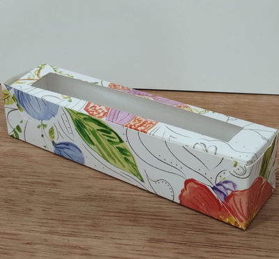 Caja Macaron Floral 22,5x5x5