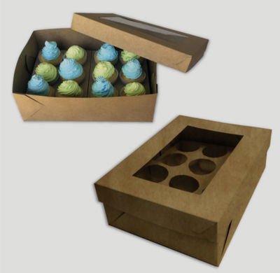 Caja Kraft 12 Cupcakes