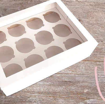 Caja Visor Cupcakes Chicos / Shots 27x20x7