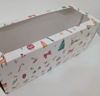 LIQUIDACIÓN 2024! Caja Budín Visor 24x9,5x10