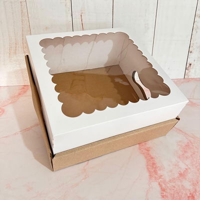 Bandeja Kraft + Tapa Visor 20x20x12