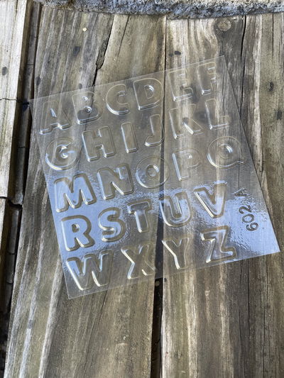 Moldes Acetato Abecedario