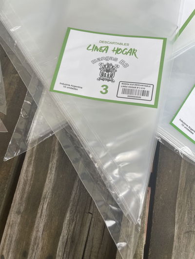 Mangas Descartables Línea Hogar x10