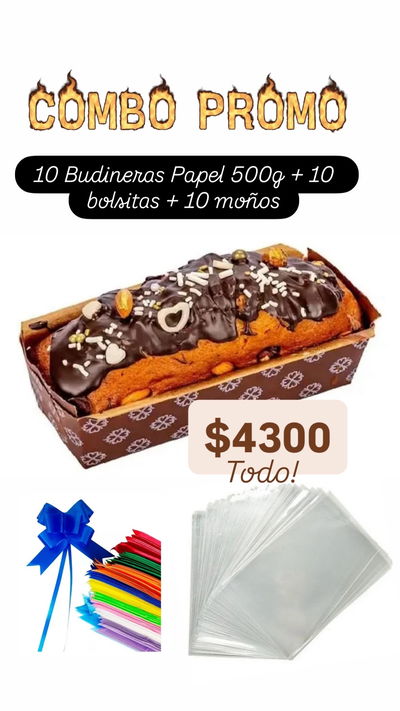 PROMO!!! COMBO Budinera Papel 500g  X10