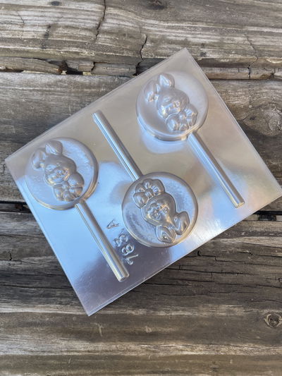 Molde Chupetin Conejito Redondo