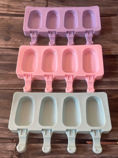 Molde Silicona Paleta Chica x4