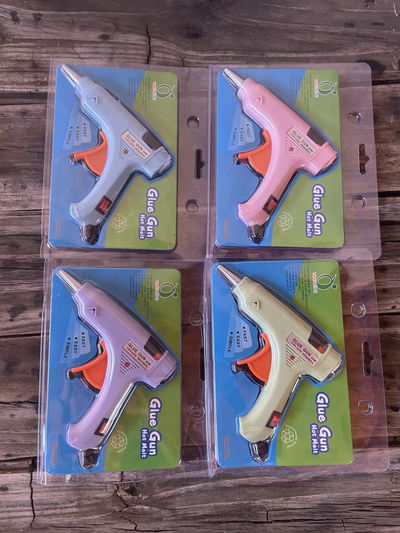 Pistola Calor Silicona Chica Pastel Botón On/Off