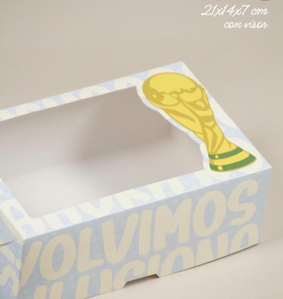 Box Visor Argentina Mundial 21x14x7