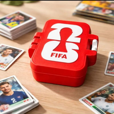 Caja Estuche Figuritas Mundial 2026 Panini Rojo