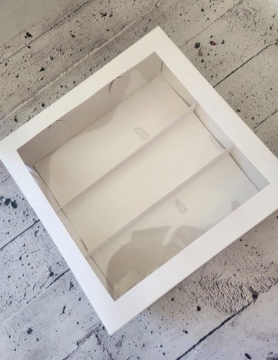 Caja 3 Divisones Visor 22x22x9