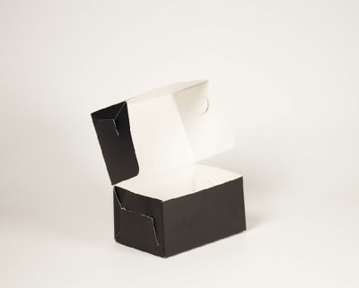 Black Mini Box Porción  10x15x8
