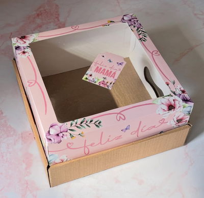 LIQUIDACIÓN 2024! Caja Desayuno Mamá Visor 25x25x12