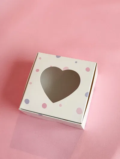 Mini Visor Corazón Lunares