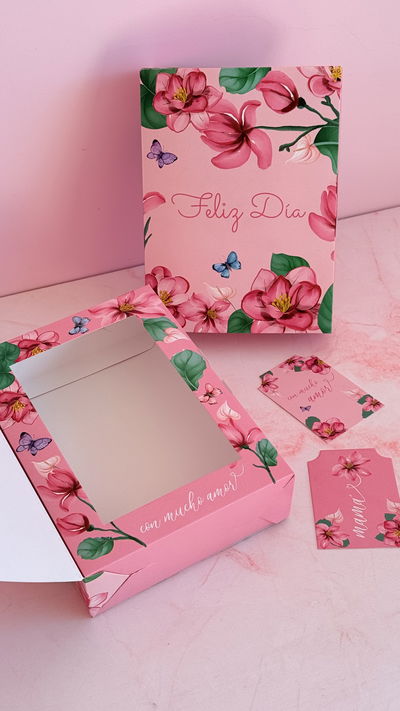 Caja Libro Floral 20x15x5