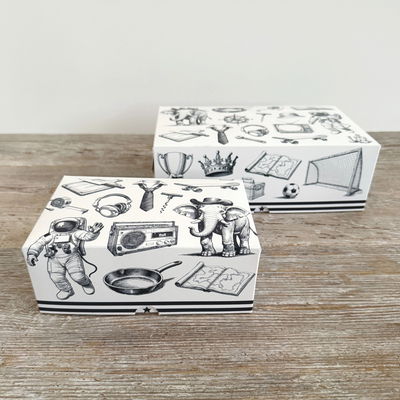 Box Blanco y Negro Grande 