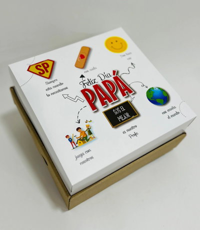 Caja Base Kraft + Tapa Papá