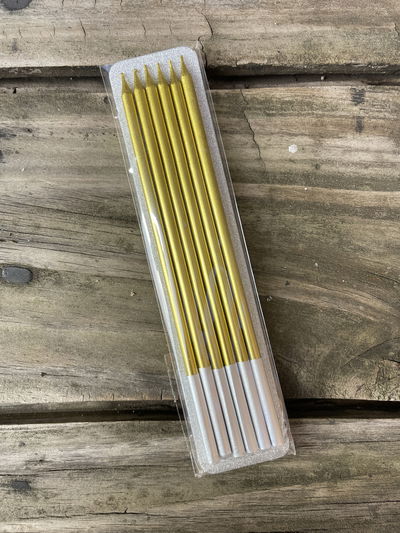 Vela Metalizada x6