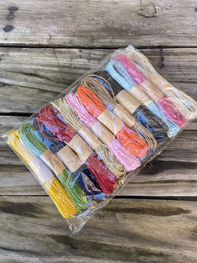 Hilo Sisal Papel Pack x12 Colores