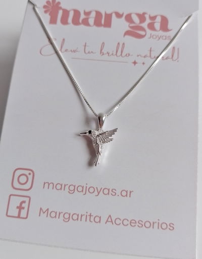 Collar Colibrí de Plata