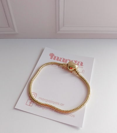 Pulsera Pandora Corazon Gold