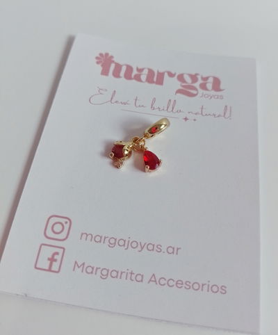 Dije Charm Vaquita de San Antonio Roja