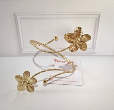 Brazalete Flor Dorada 