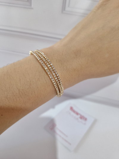 Pulsera 3 en 1 Clasica Dorada