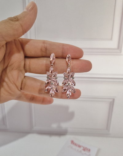 Aros Largos Rosa Claro