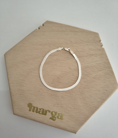 Pulsera Plana Plata