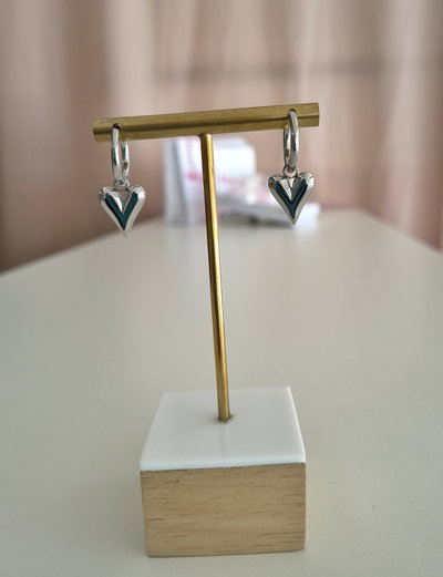 Aros Cori Plateados 