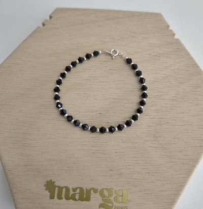 Pulsera Cristal Negro
