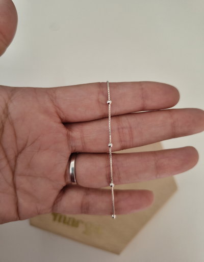 Tobillera Bolitas de Plata