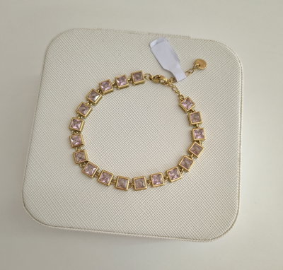 Pulsera Pink Cubo 