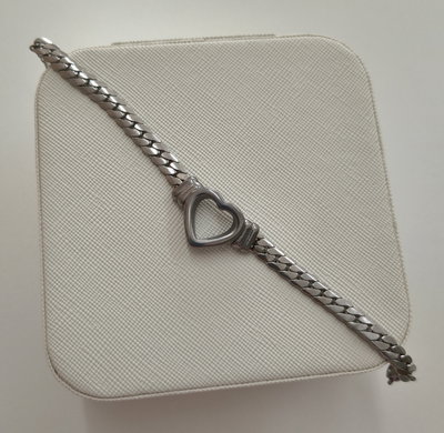Pulsera Corazon Chunky Acero