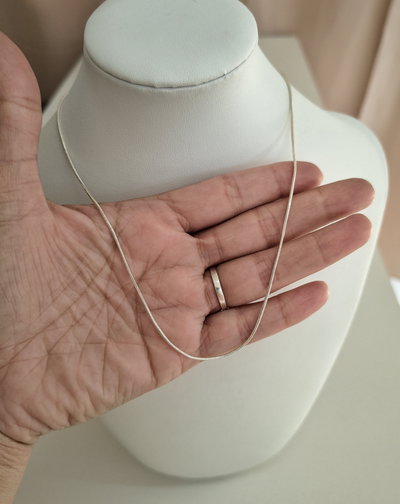 Cadena Colita de Ratón Plata