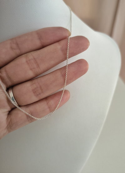 Cadena Mini Rolo Plata
